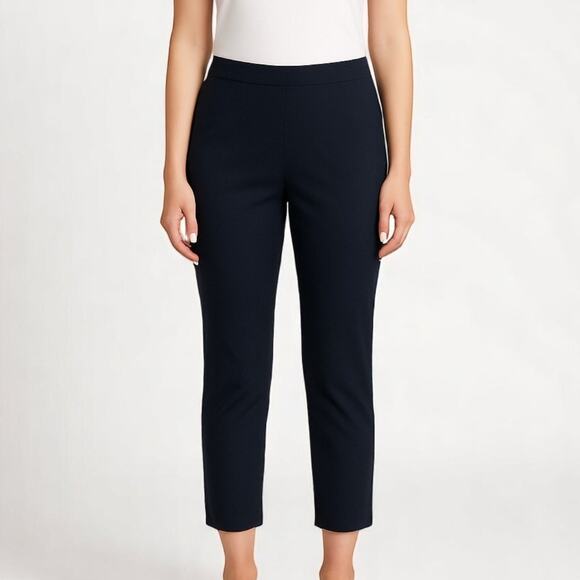 90s Vintage PHILLIPPE ADEC Black Straight Leg High Waisted Trouser Pants - Picture 1 of 10